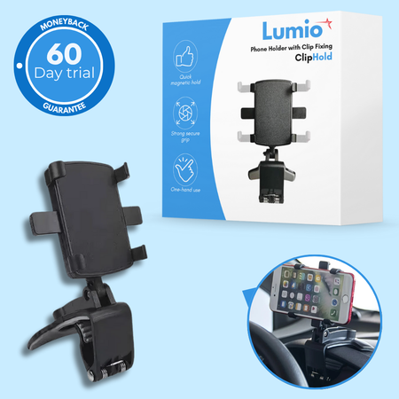 ClipHold – Phone Holder with Clip Fixing for Dashboard