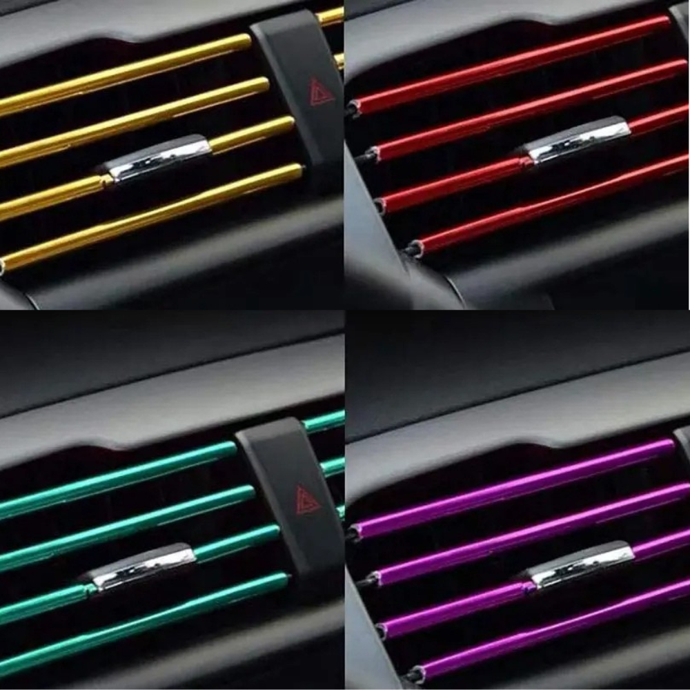 Decorative strips for ventilation grilles