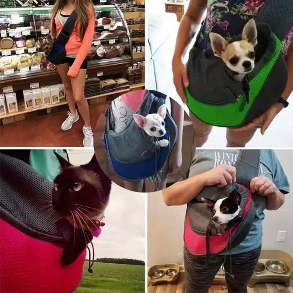 Shoulder bag for transporting small animals – Comfort and safety when out and about