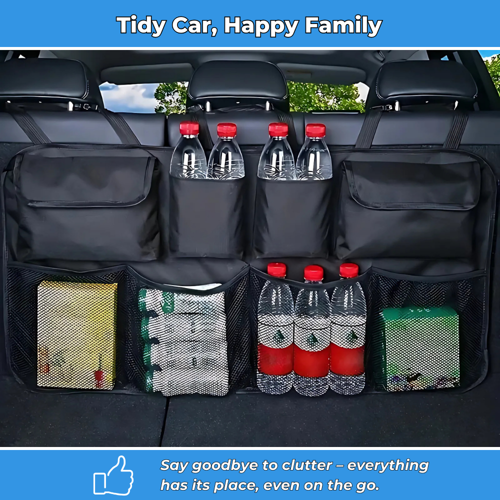 Back Seat Car Organizer with Spill-Resistant Design