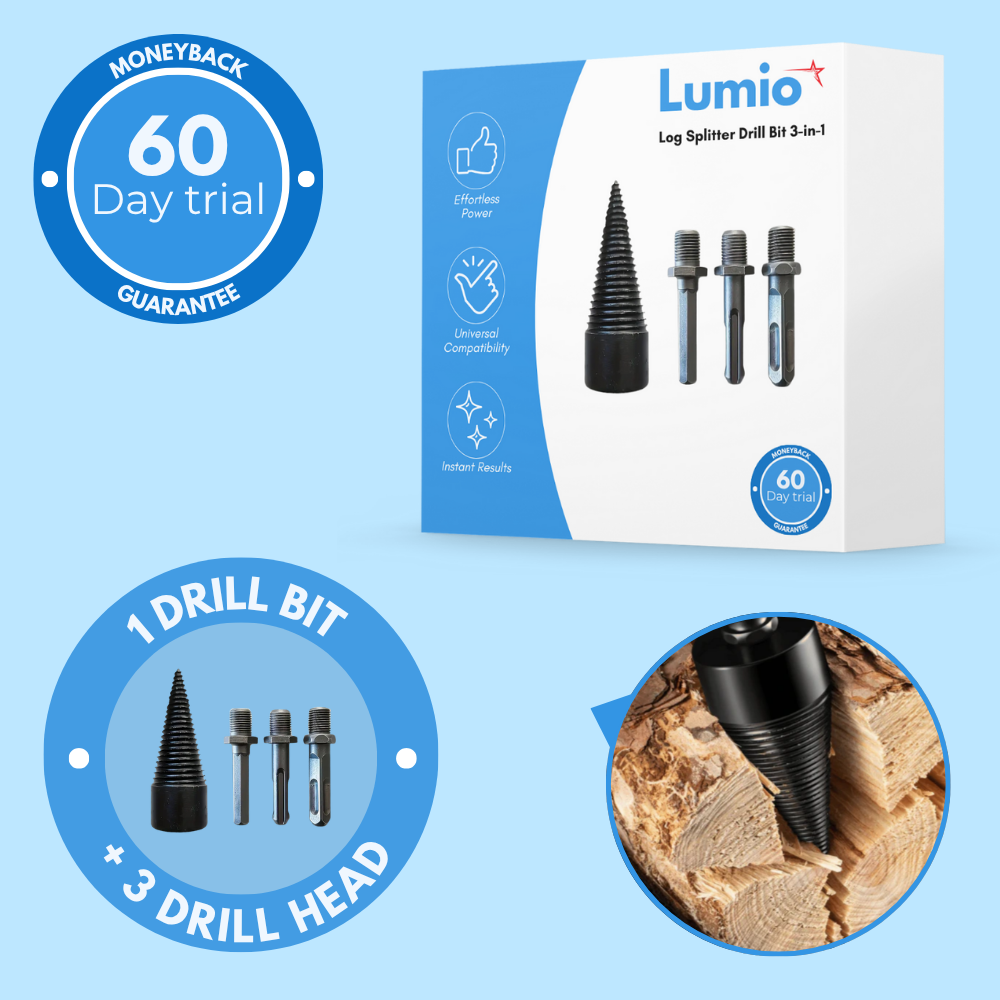 Log Splitter Drill Bit | Universal Wood Splitter Cone for Drill