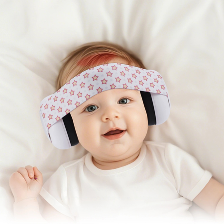 Baby Zen™ | Baby Noise Cancelling Headphones | Infant Hearing Protection | Elastic Headband | Sleep and Air Travel