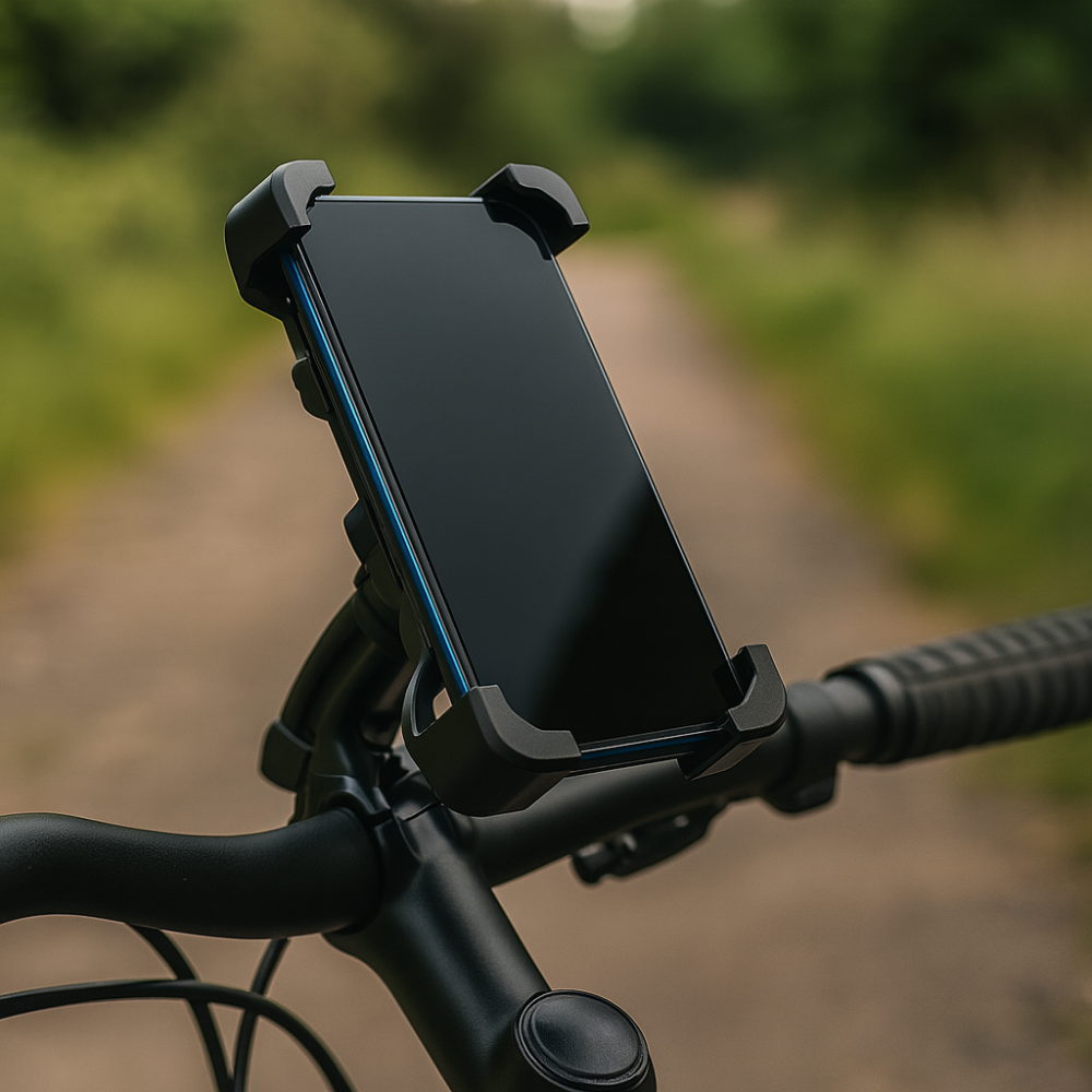 Shockproof bicycle phone mount – Secure GPS holder for electric bicycle handlebars