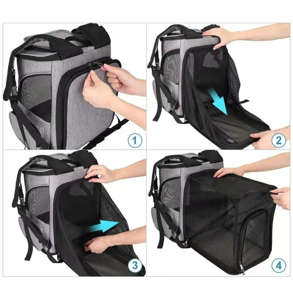 Foldable and Breathable Pet Carrier Bag