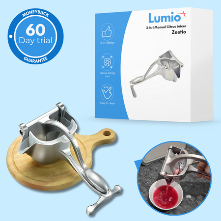 Zestio – 3-in-1 Manual Citrus Juicer for the Kitchen