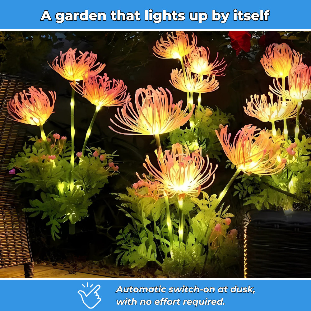 Solar-powered decorative garden lights (Set of 2)