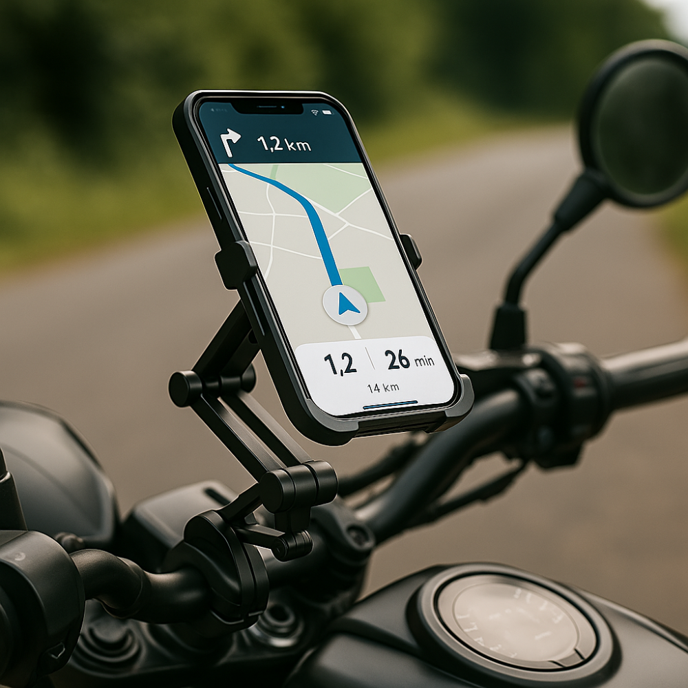 Waterproof magnetic motorcycle phone holder – Adjustable and secure GPS mount