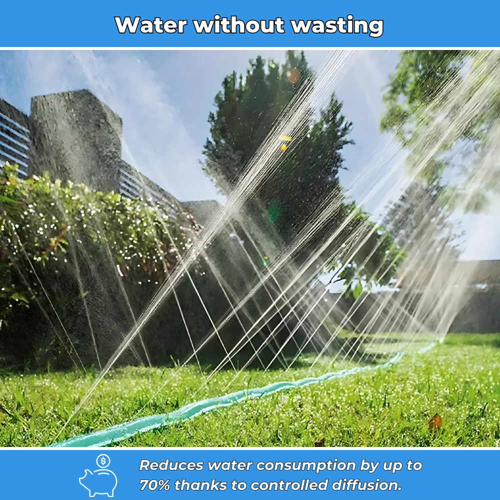 AquaJet - Garden sprinkler hose with water jets