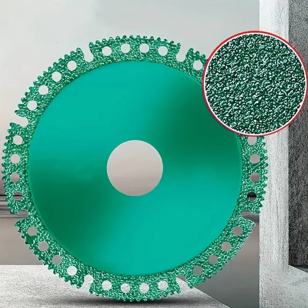 Set of 3 indestructible 100 mm diamond discs for multi-material grinders for tiles, wood, metal and PVC