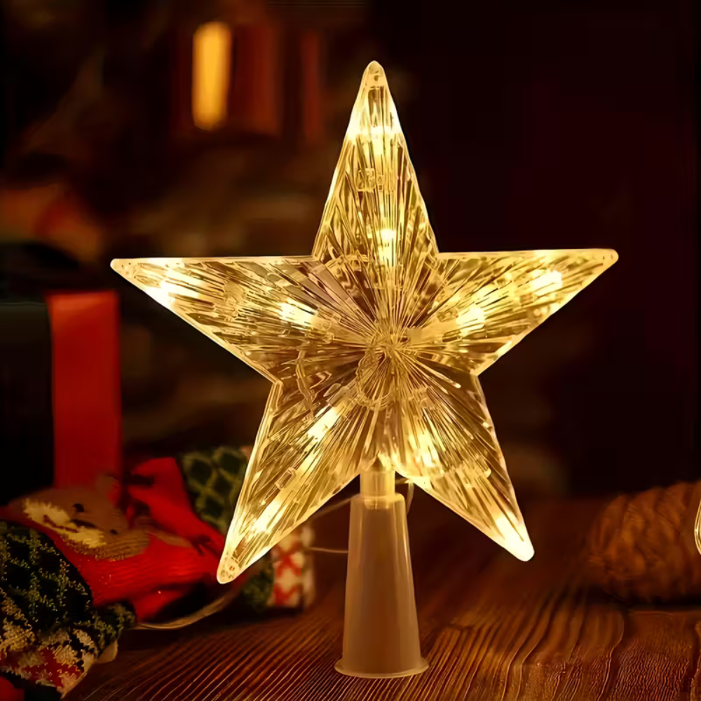 Christmas Tree Light-Up Star Topper