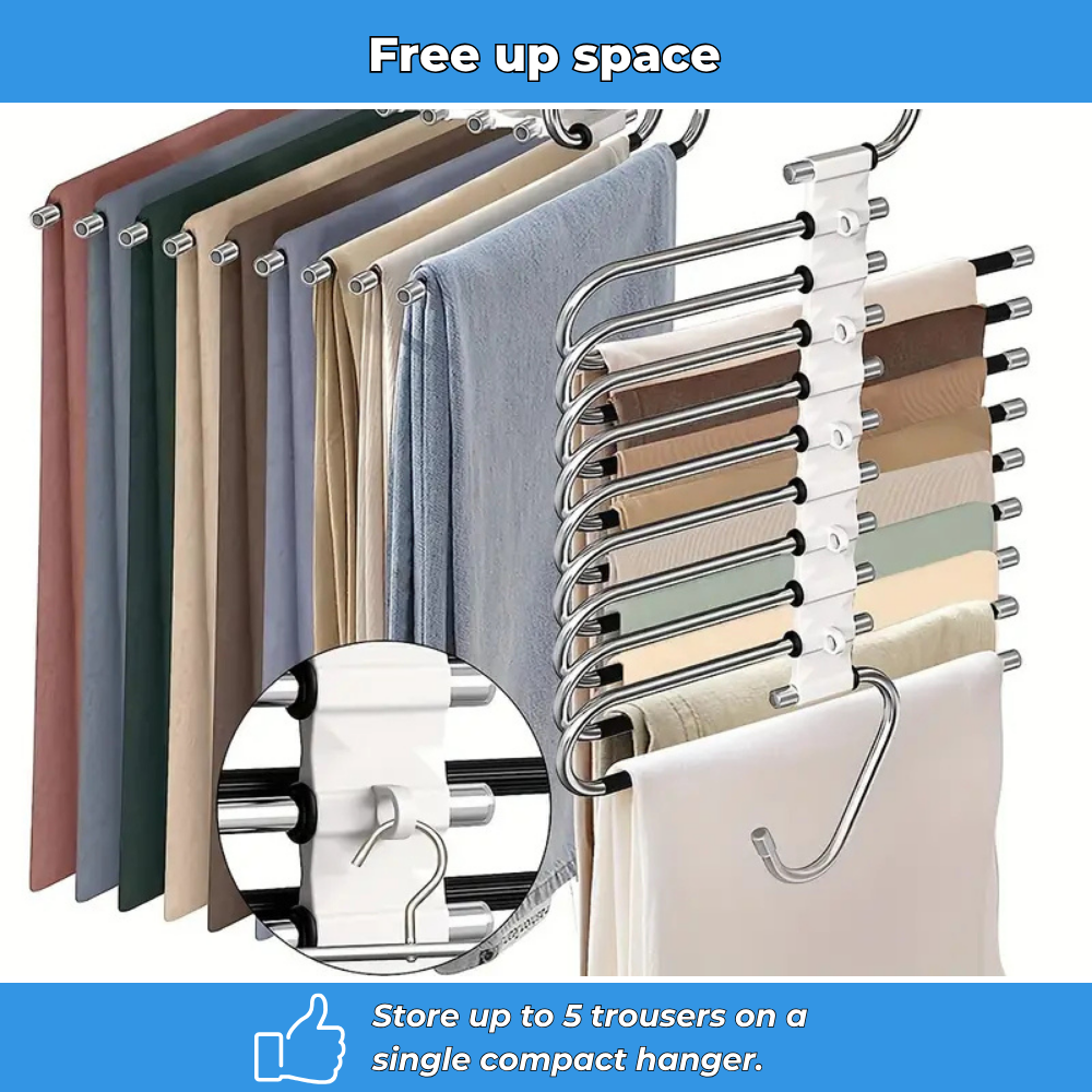 EasyFlex – 5-Layer Space-Saving Trouser Hanger