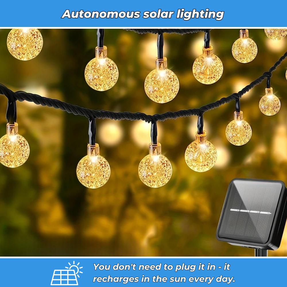 Solar garland - Illuminate your outdoor evenings