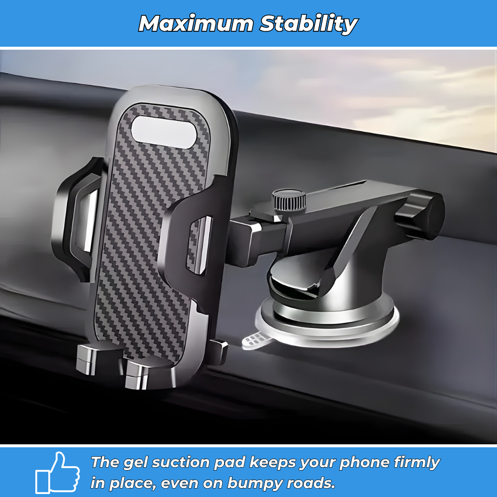 Auto360 PRO – Universal 360° Suction Car Phone Holder for Dashboard