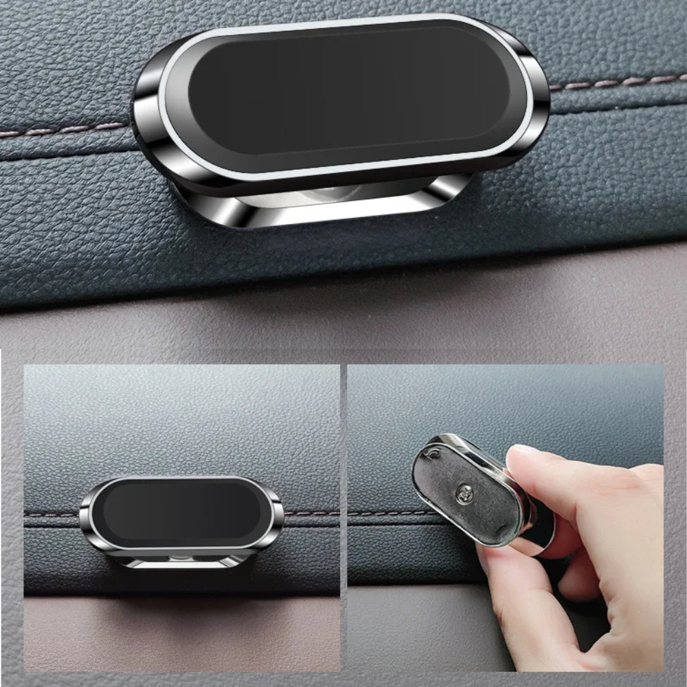 Mini magnetic dashboard phone holder