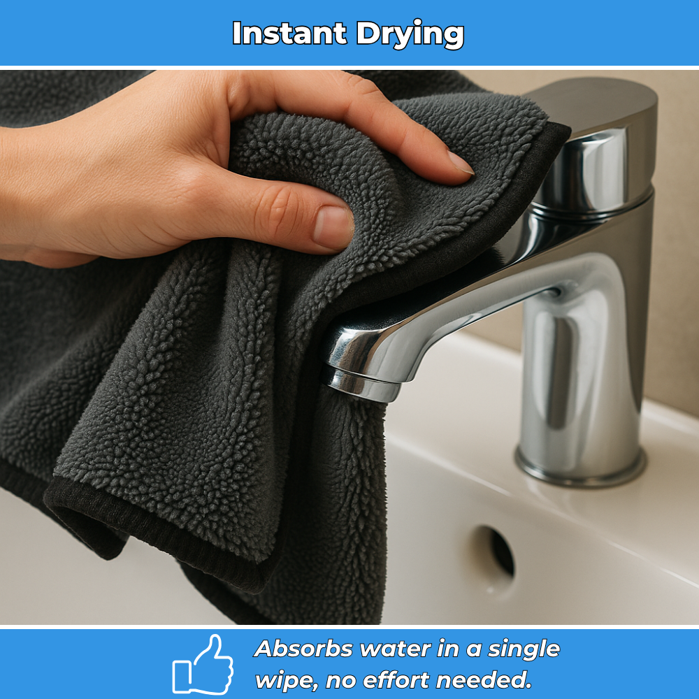MaxiClean – Streak-Free Microfiber Cloth for Hard Water and Limescale