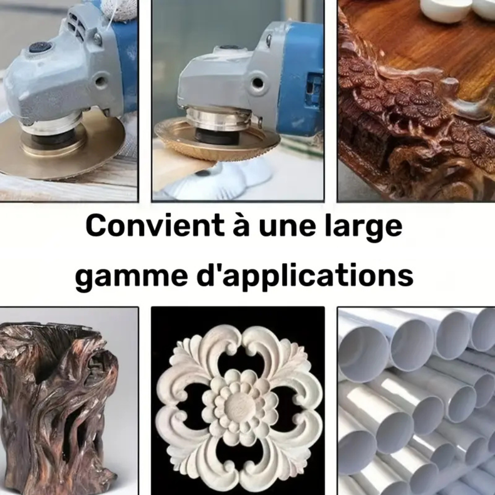 Set of 3 x 100 mm grinding discs for wood and metal, multi-purpose grinder