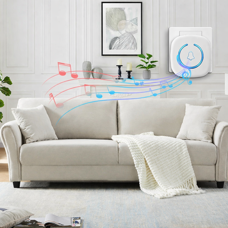 Wireless Doorbell Long Range Outdoor Waterproof Electronic with 60 Melodies