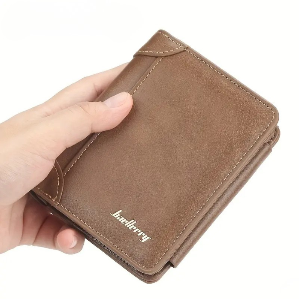 Men’s Secure Triple-Fold Wallet