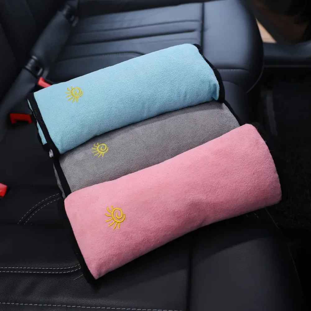 Anti-strangulation seat belt cushion for children