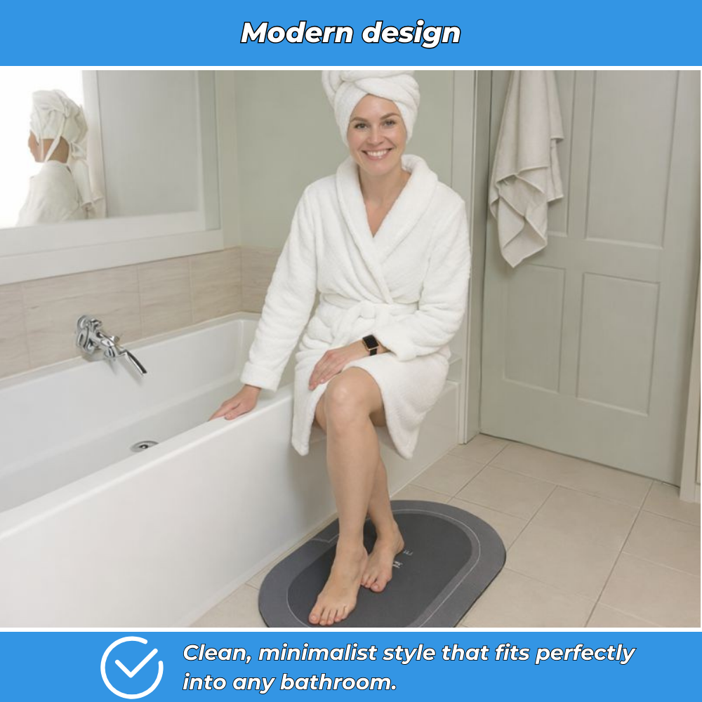 AquaSoft – Absorbent non slip quick drying bath mat 40x60 cm