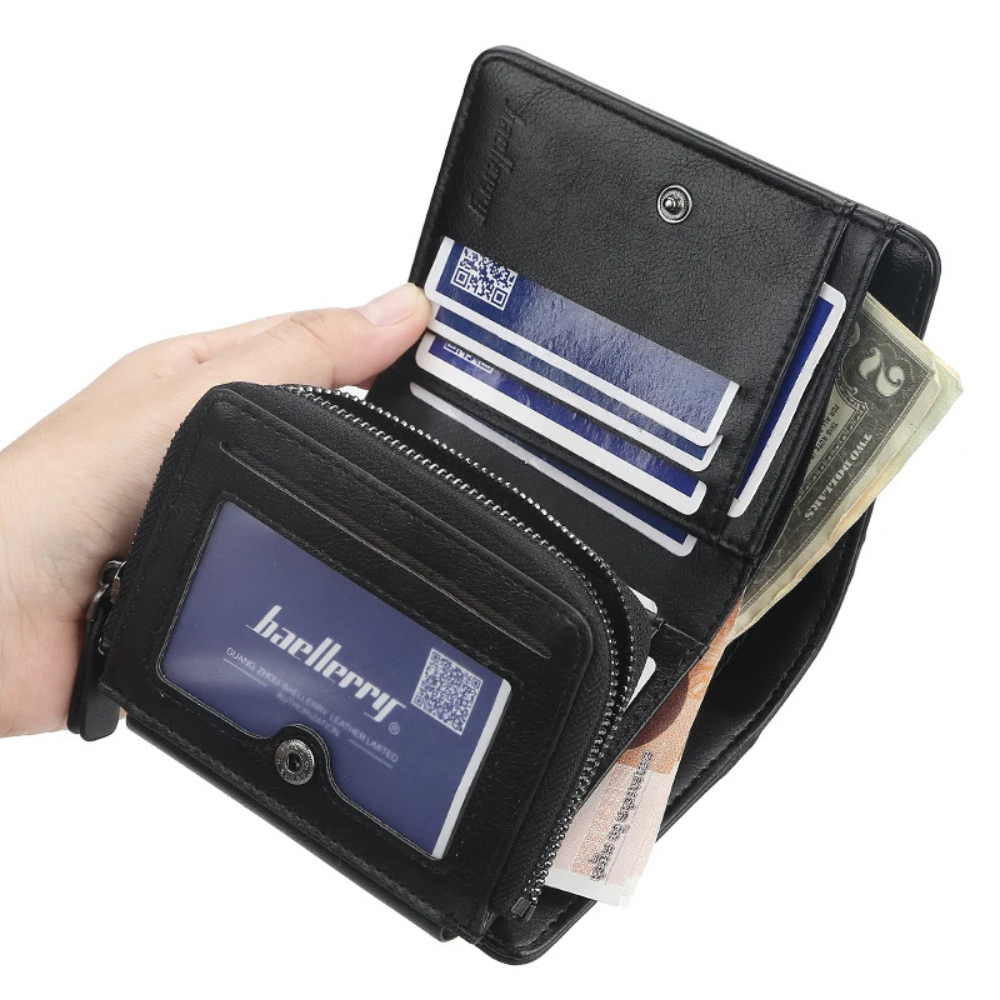 Men’s Secure Triple-Fold Wallet