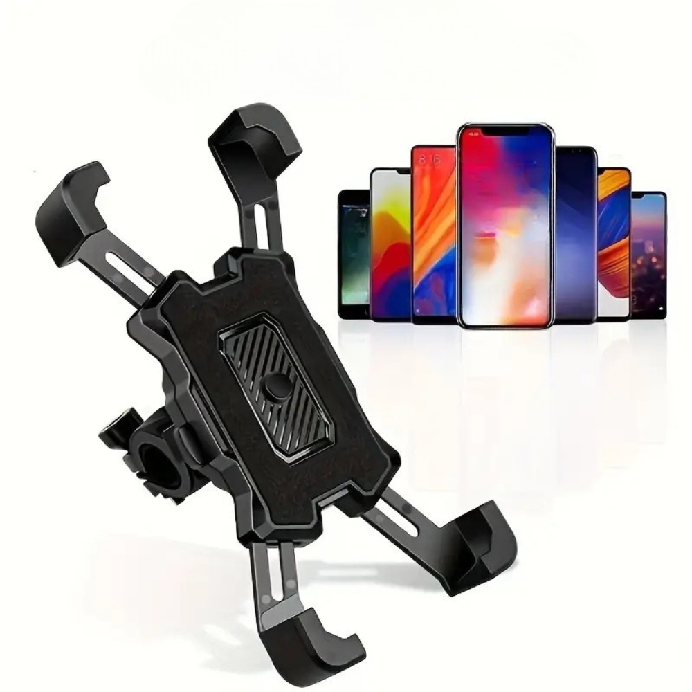 Shockproof motorcycle phone holder – Secure GPS mount for motorcycle handlebars