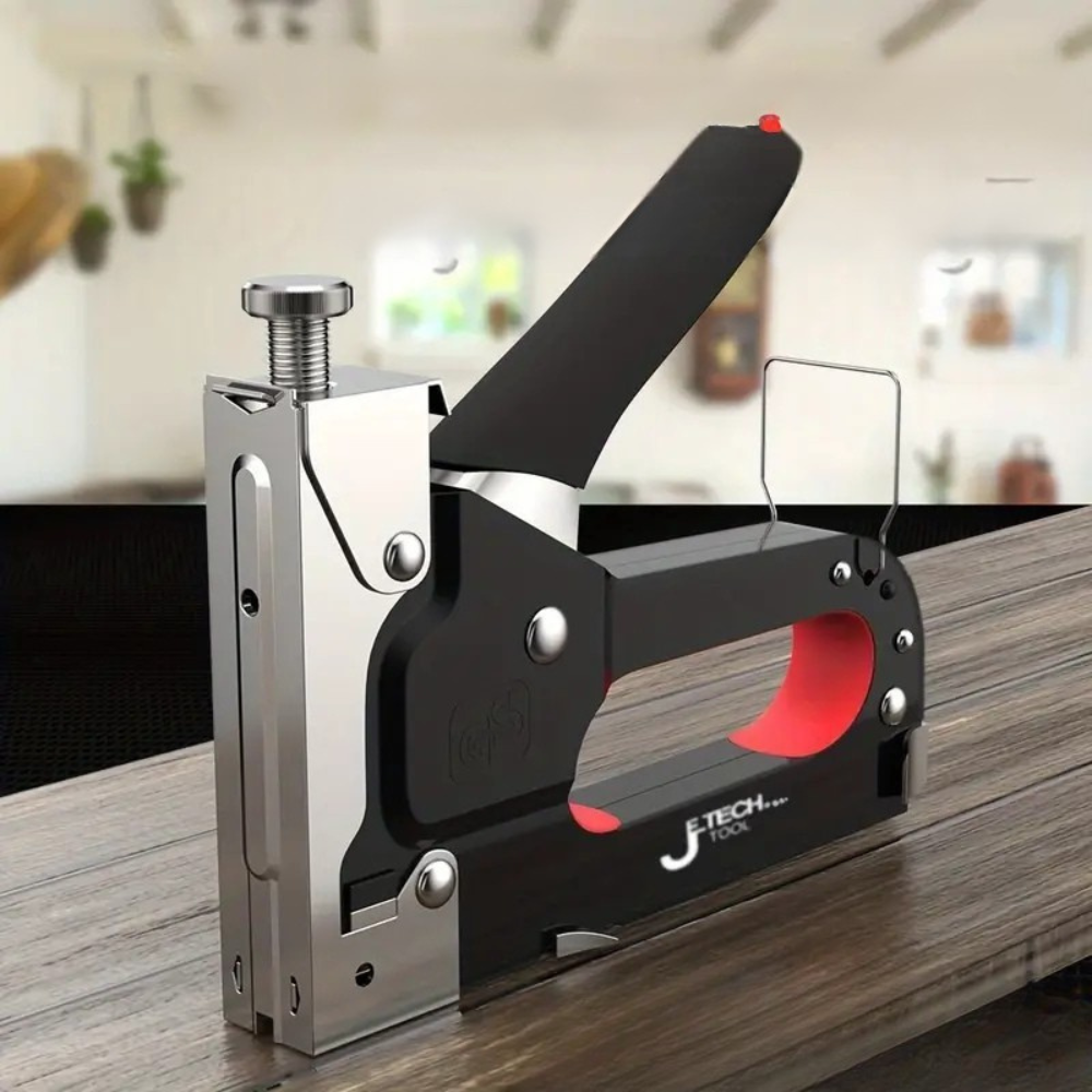 Robust 4-in-1 manual nail gun without electricity for DIY, furniture and construction