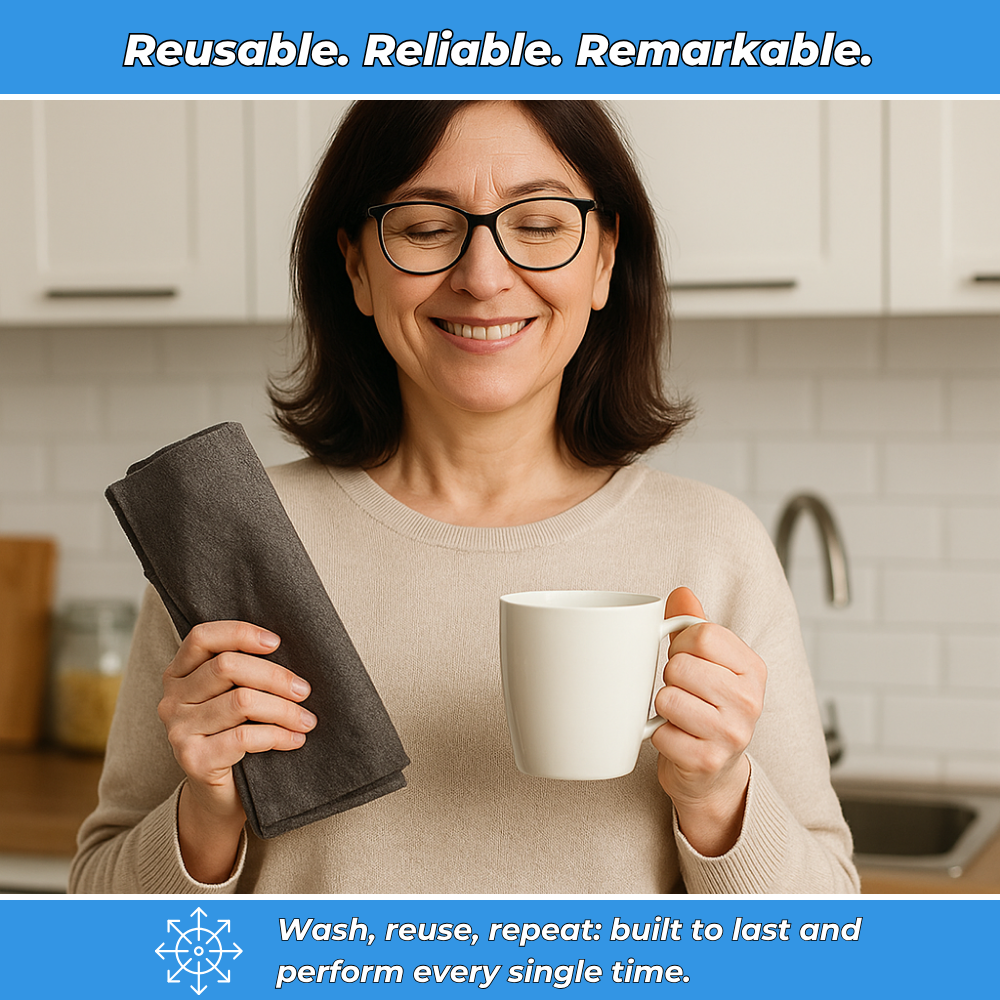 MagicClean - Microfiber cloth for streak-free windows and surfaces
