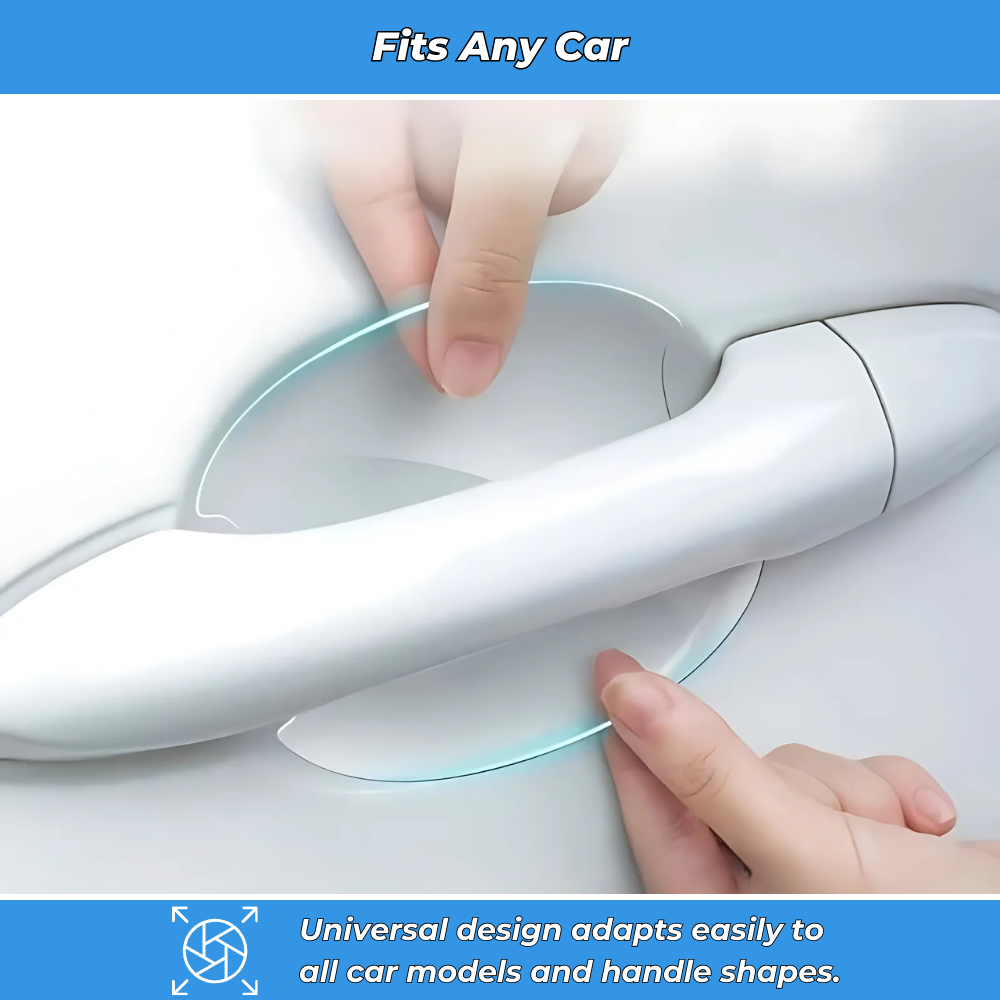 ClearGuard – Transparent Car Door Handle Protectors (Set of 8)