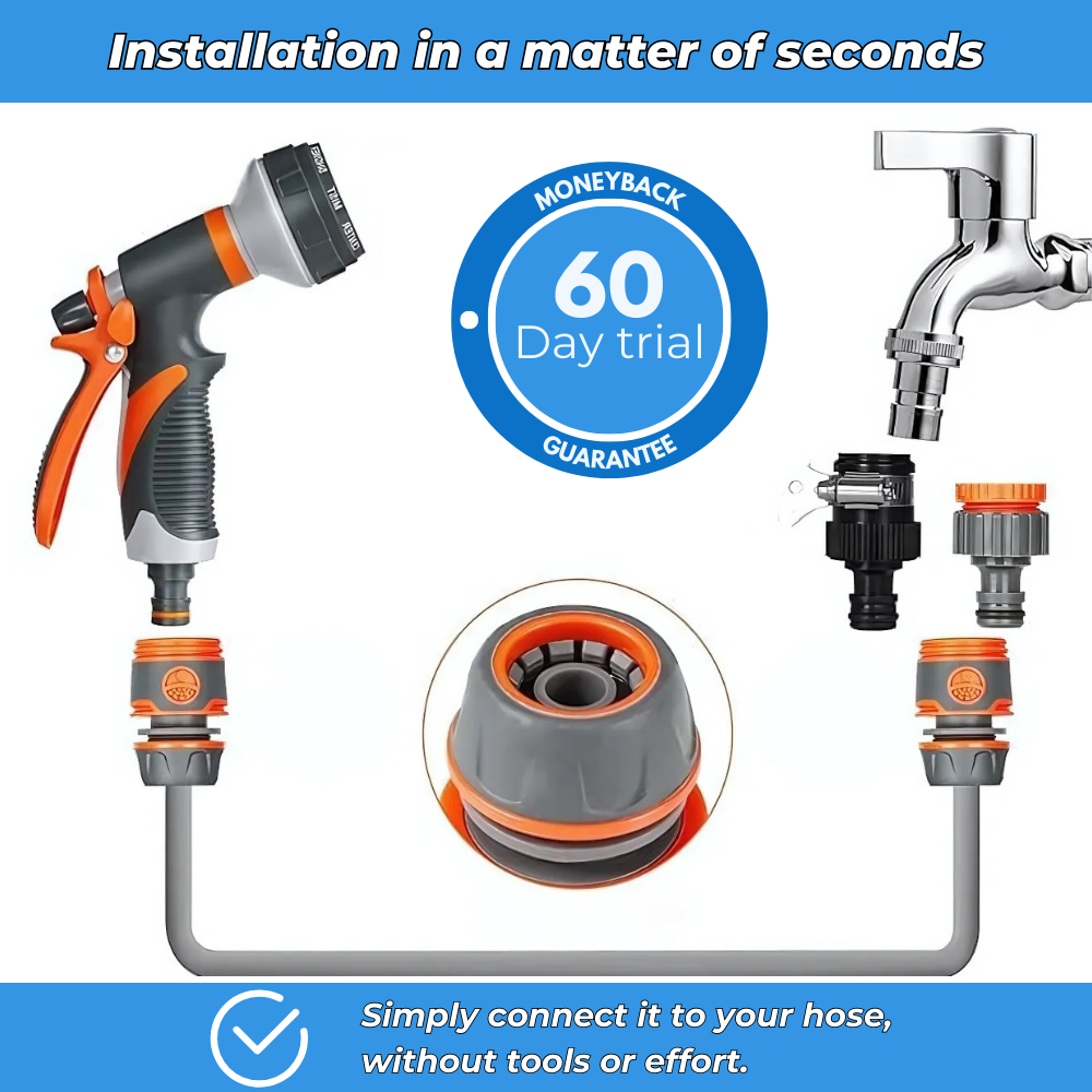 JetGrip - Ergonomic spray gun with adjustable jets