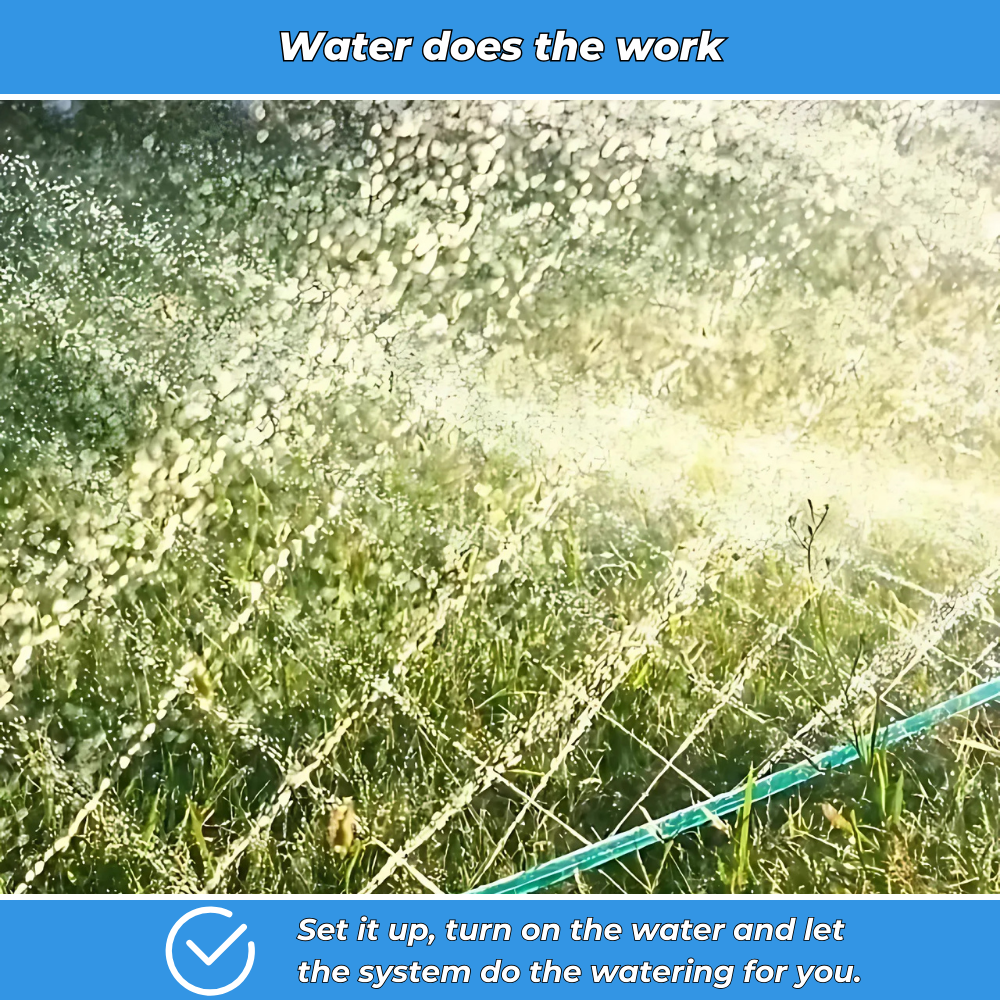 AquaJet - Garden sprinkler hose with water jets