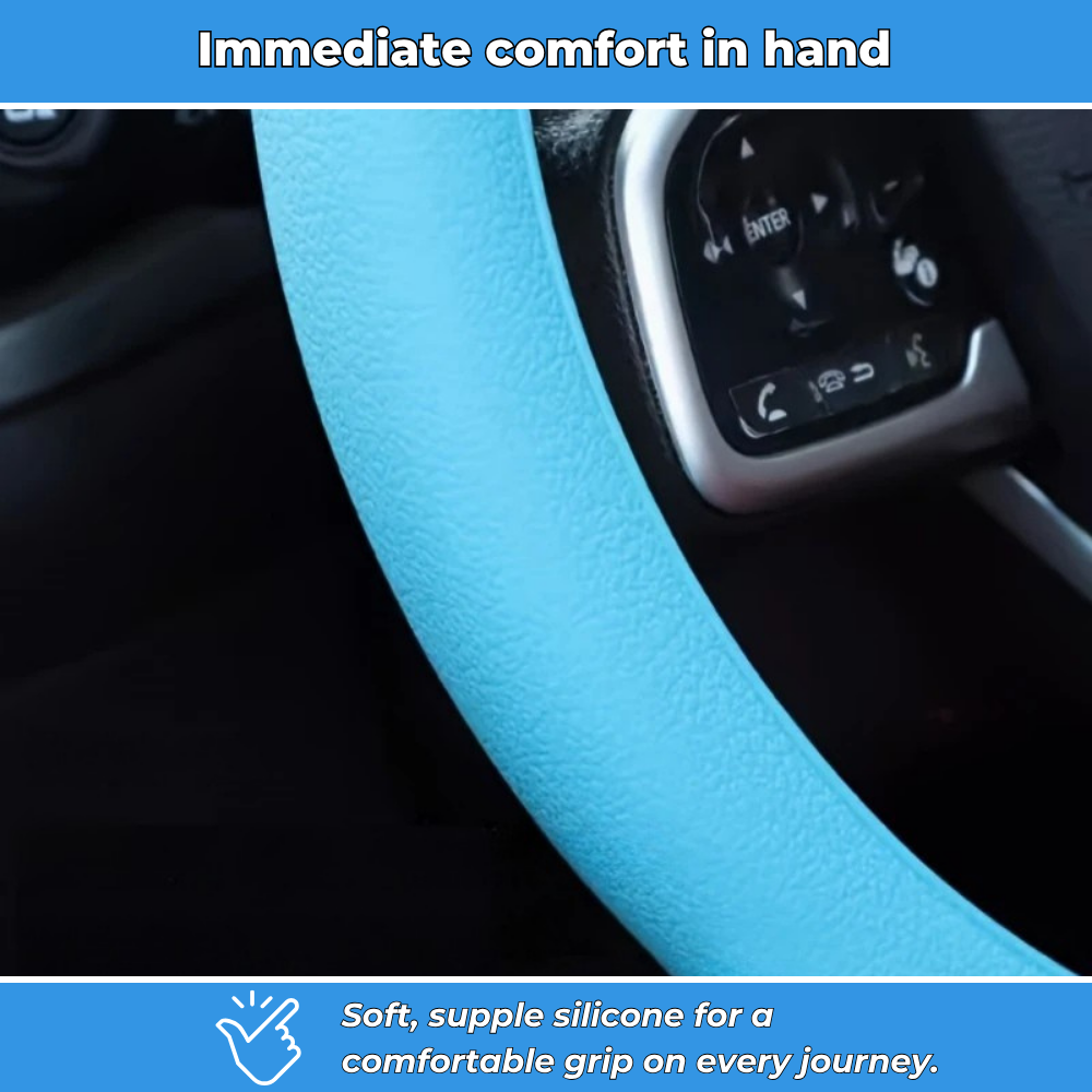 SteerGrip – Non-Slip Silicone Steering Wheel Cover