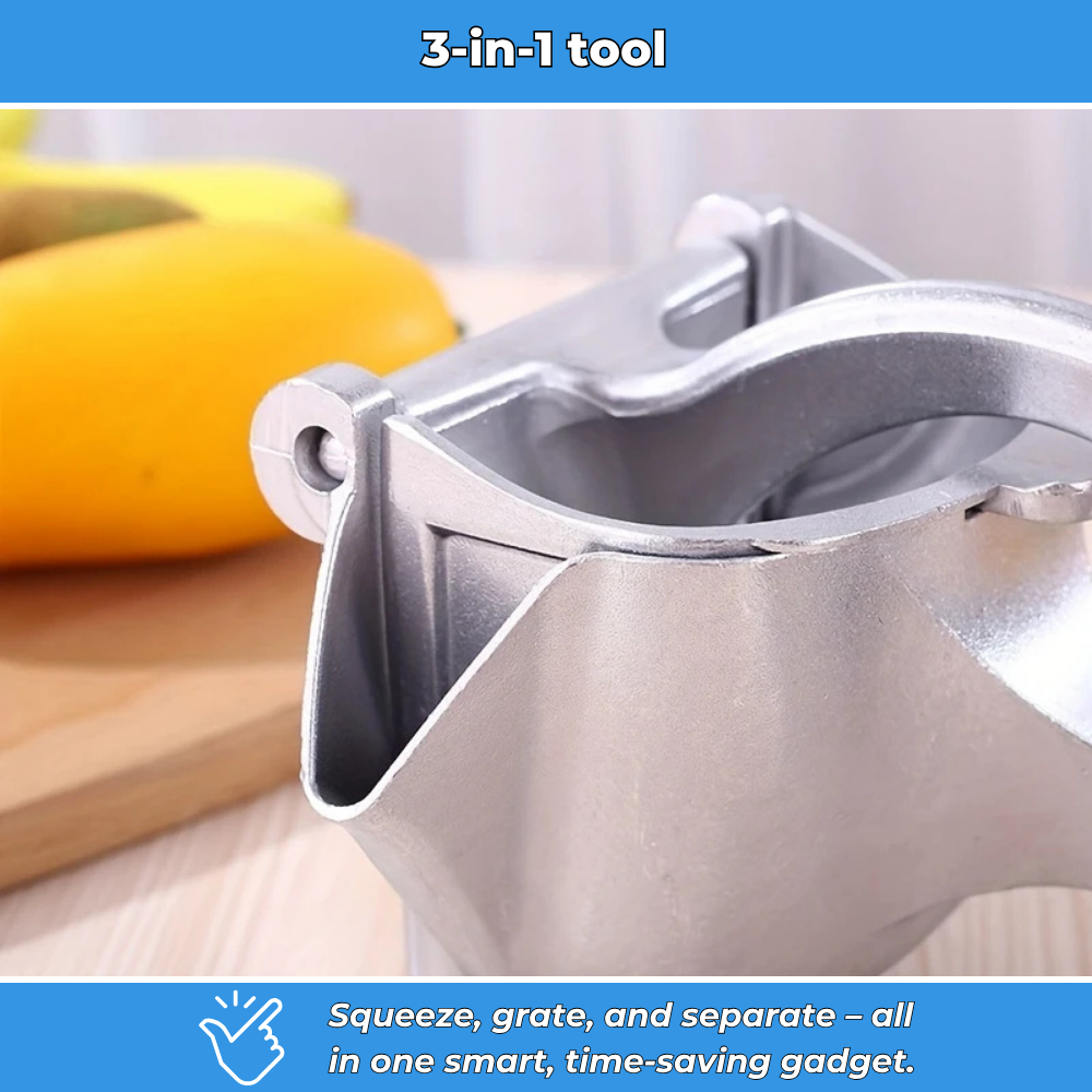 Zestio – 3-in-1 Manual Citrus Juicer for the Kitchen