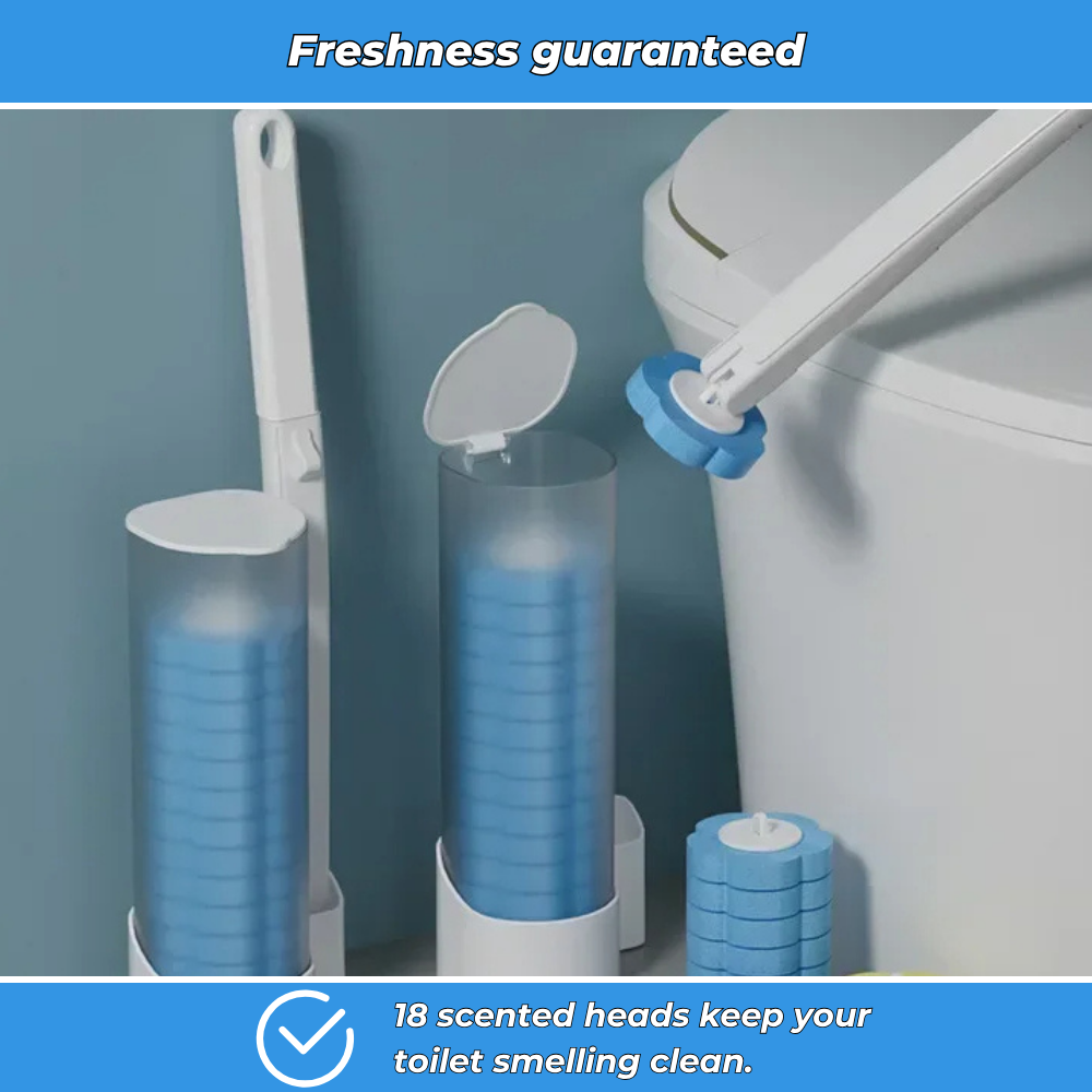 OceanBrush – Disposable Toilet Brush + 18 Scented Refills
