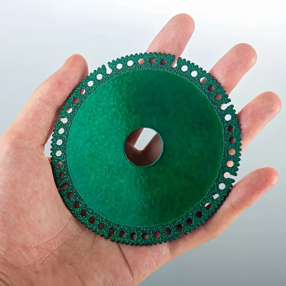 Set of 3 indestructible 100 mm diamond discs for multi-material grinders for tiles, wood, metal and PVC