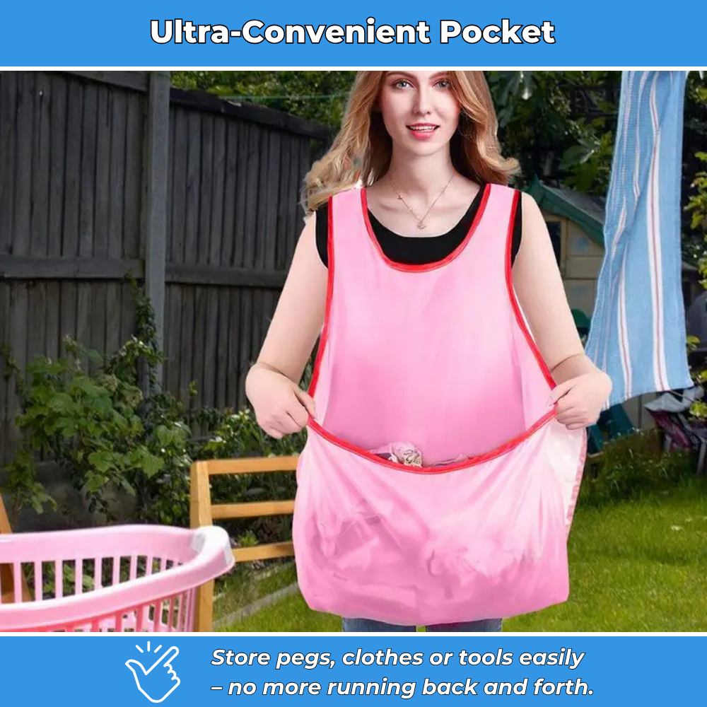 Multifunctional Household Apron with Large Pocket