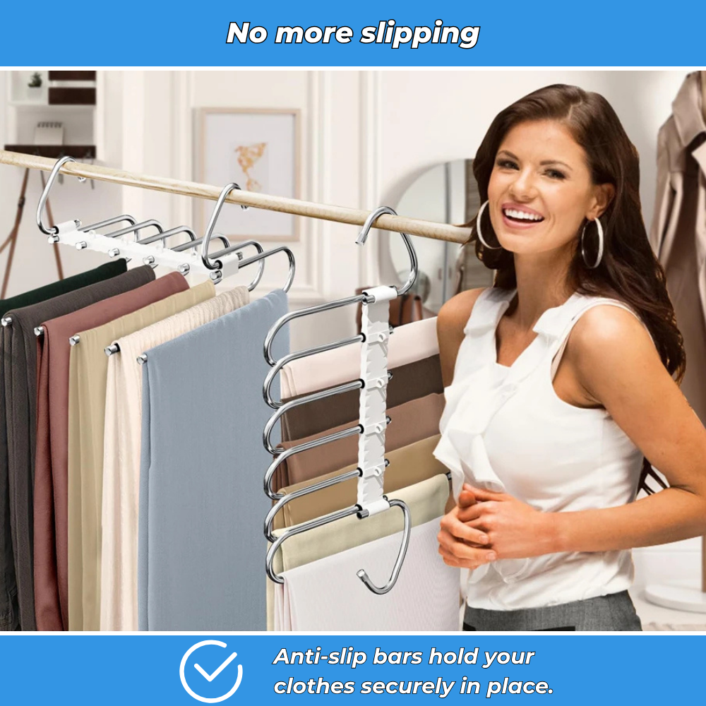 EasyFlex – 5-Layer Space-Saving Trouser Hanger