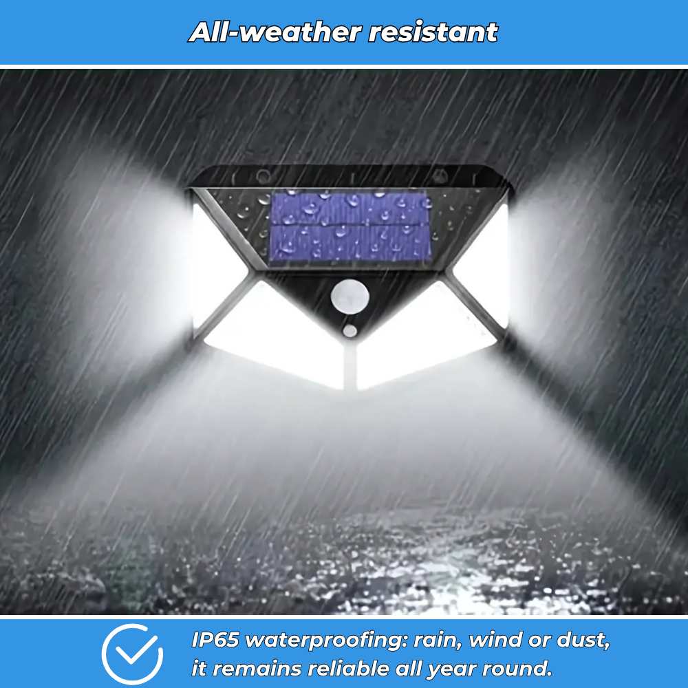 Solar wall lamp with motion detection