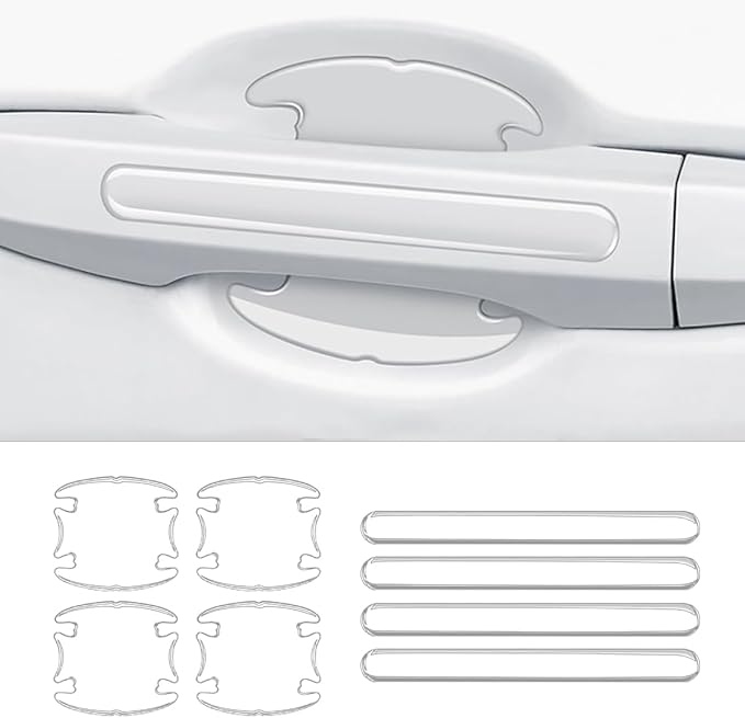 ClearGuard – Transparent Car Door Handle Protectors (Set of 8)