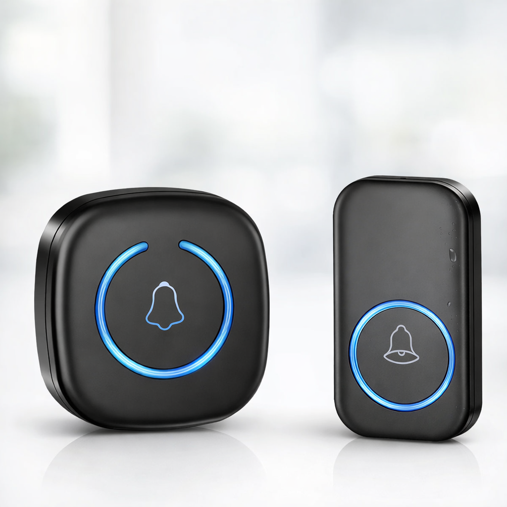 Wireless Doorbell Long Range Outdoor Waterproof Electronic with 60 Melodies