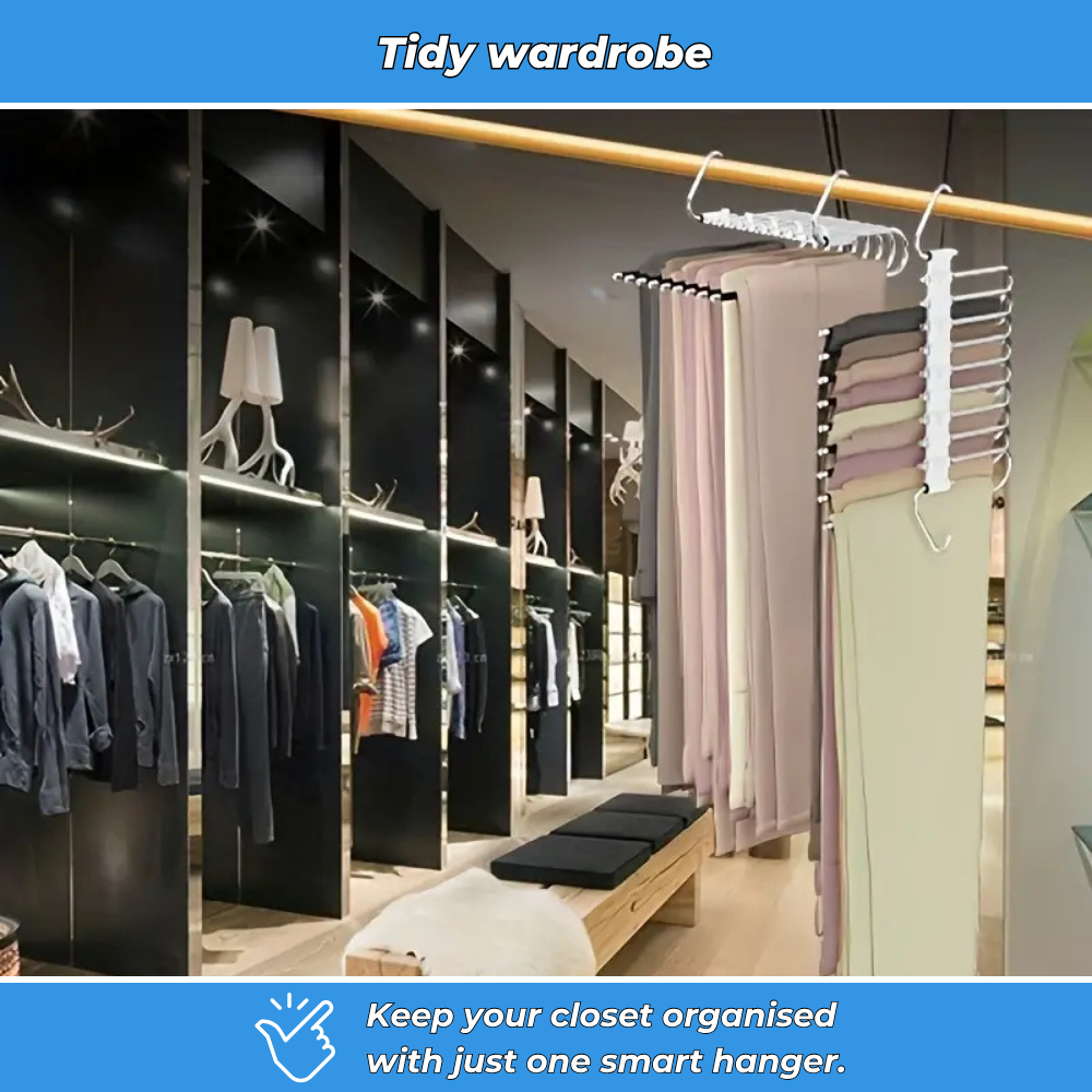 EasyFlex – 5-Layer Space-Saving Trouser Hanger