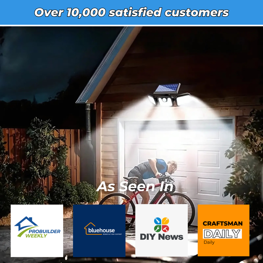 Solar 400 - Waterproof solar outdoor lighting with motion sensor