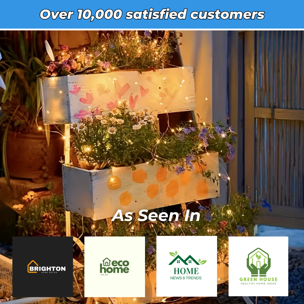 Outdoor LED solar garland - A warm, economical atmosphere