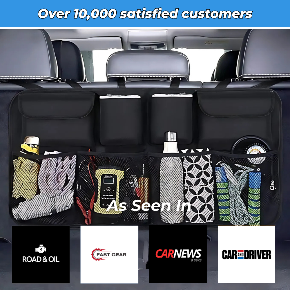 Back Seat Car Organizer with Spill-Resistant Design
