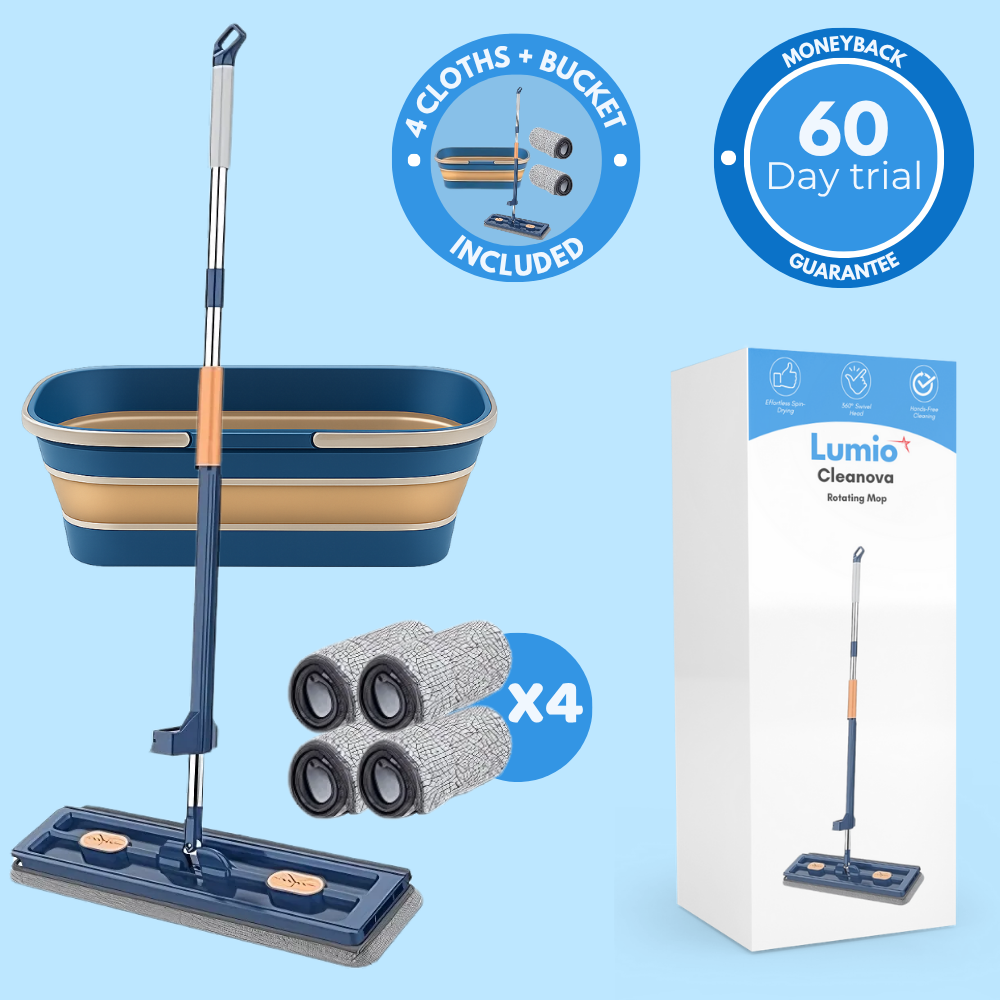 FlexiClean 360 – Rotating Mop with Hands-Free Spin Bucket