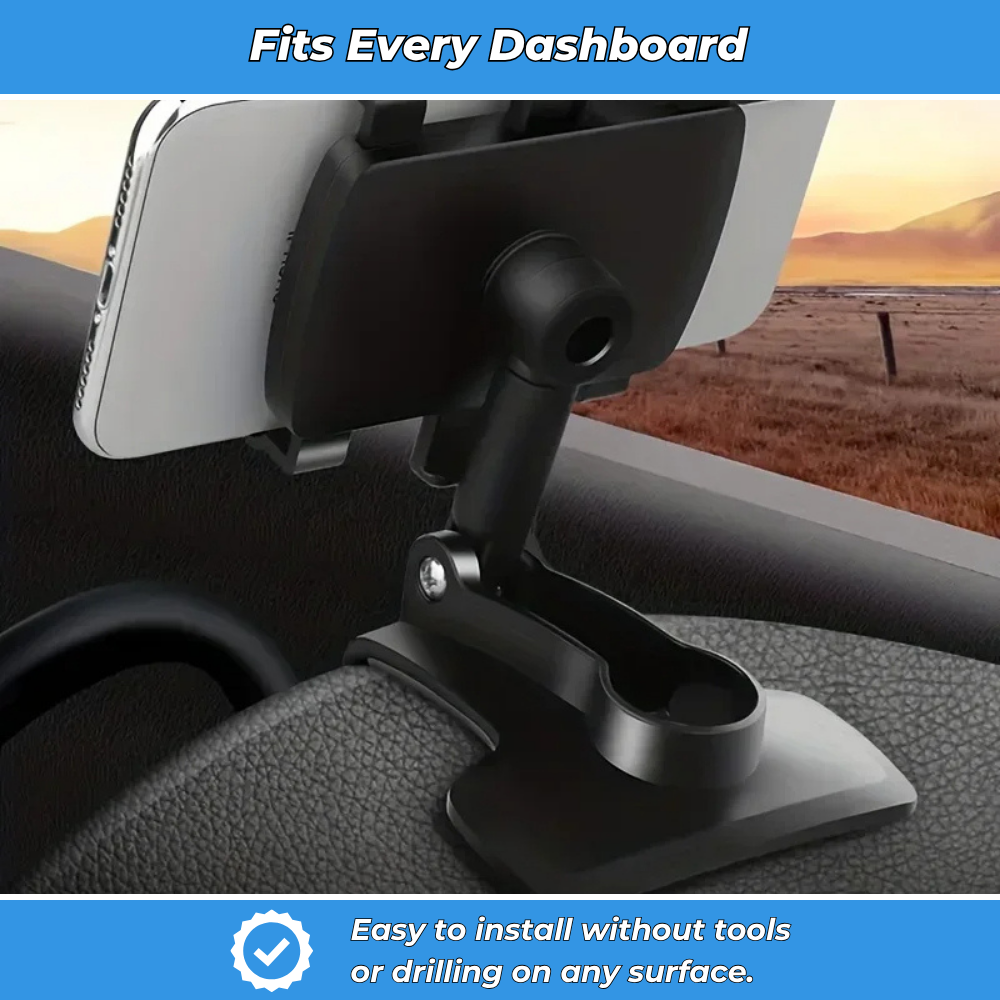 ClipHold – Phone Holder with Clip Fixing for Dashboard