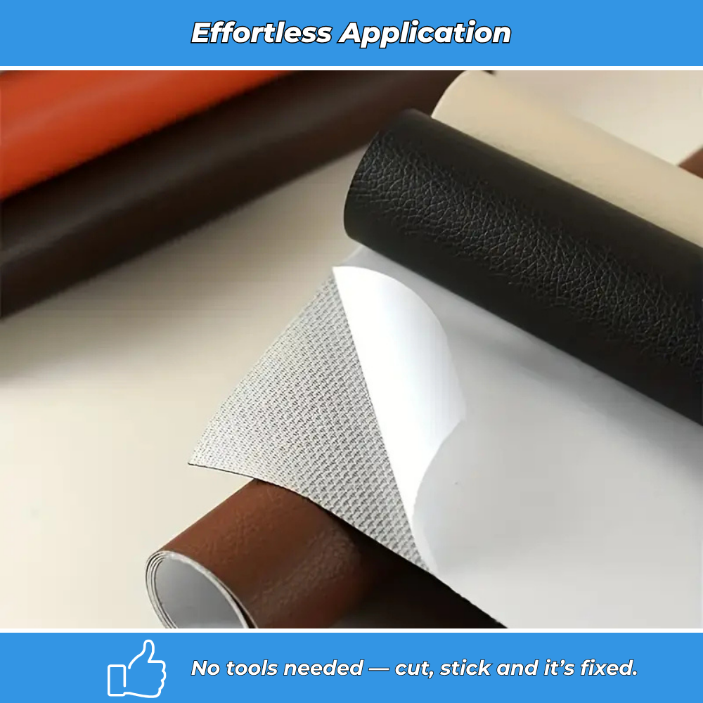 Leather Repair Patch 50x100cm – Self-Adhesive Sofa, Chair & Bike Saddle Repair