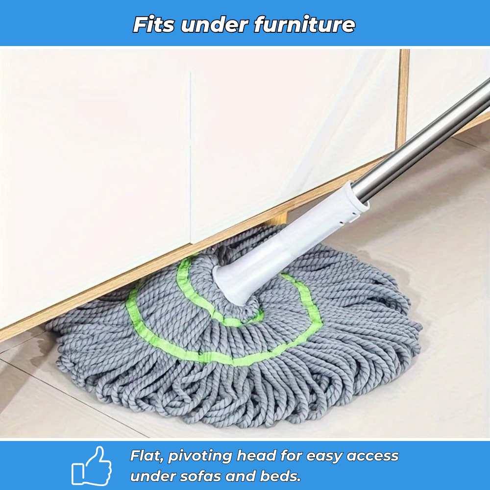 Self-wringing rotating mop