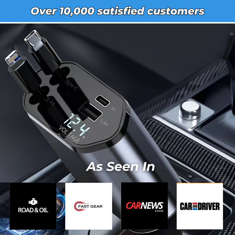 CarVolt – Retractable Charger for Neat In-Car Power