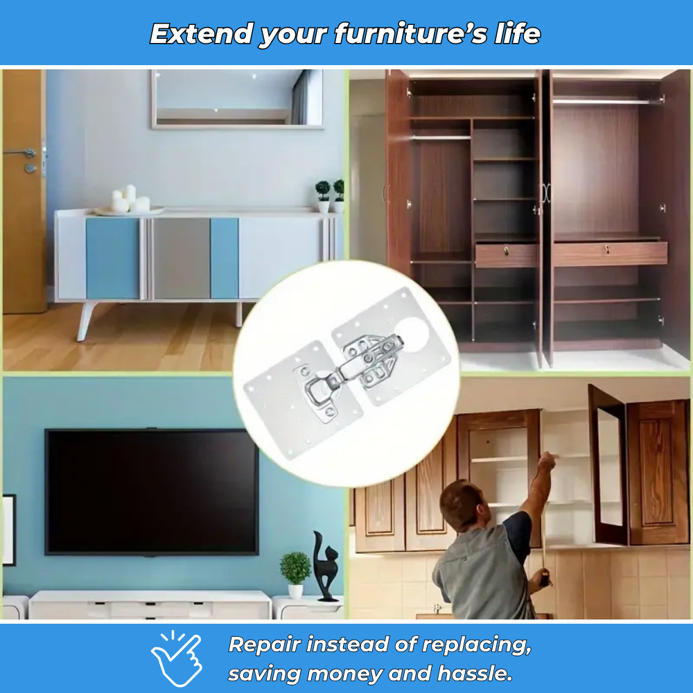 EasyFix – Robust Repair Kit for Cabinet Hinges and Kitchen Furniture